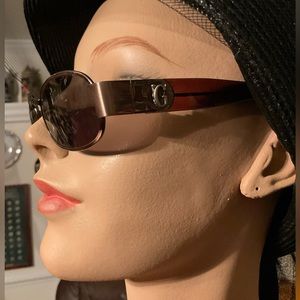 Beautiful Brown Copper Frame Gianni Versace Vintage Sunglasses!